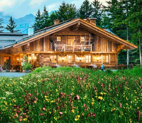 Blick_von_der_Blumenwiese_auf_die_Alm_Interalpen-Hotel_Tyrol