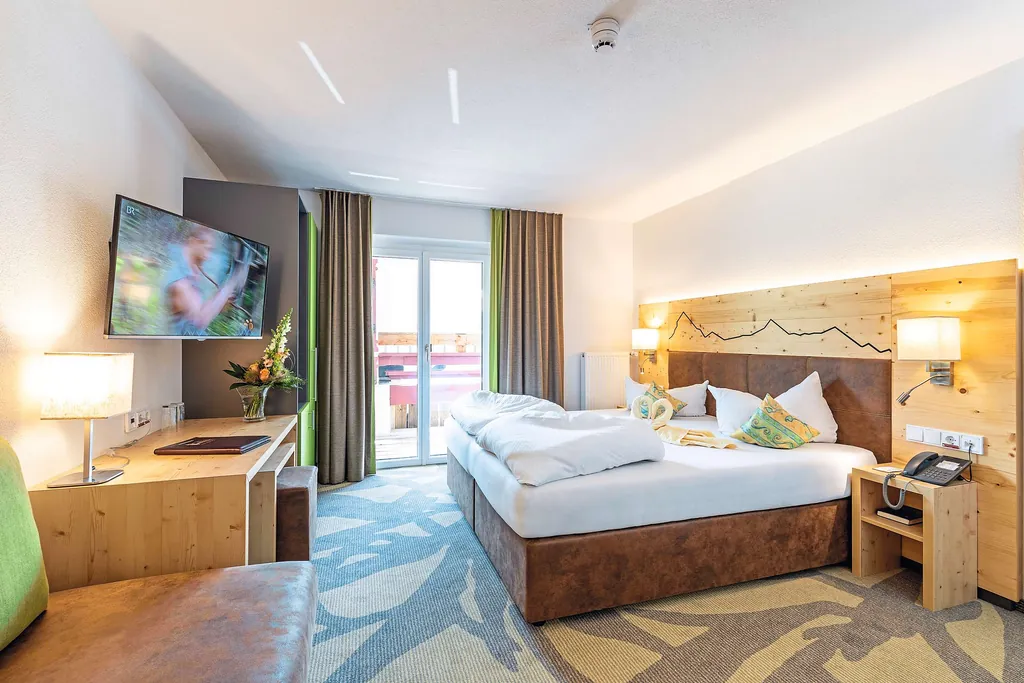 Blick in ein Doppelbettzimmer_Kaiserhof_Berwang