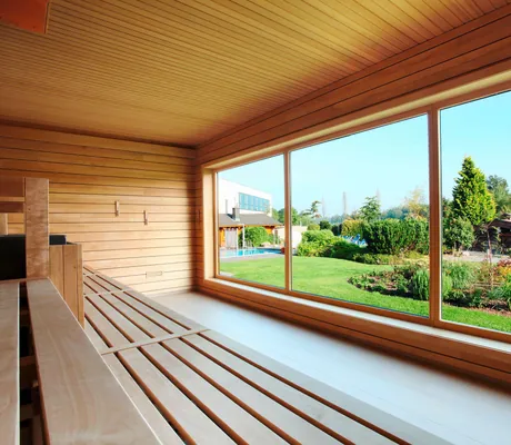 Blick aus dem Saunafenster_Seepark_Janssen