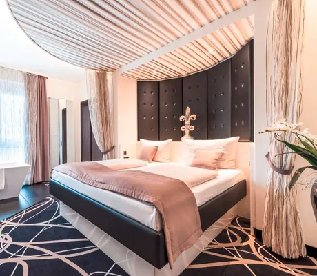 Schlafzimmer im Tagungshotel