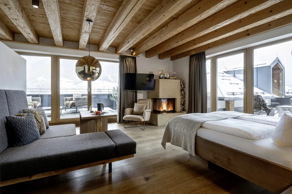 Suite im Wellnesshotel DAS.GOLDBERG mit großem Balkon