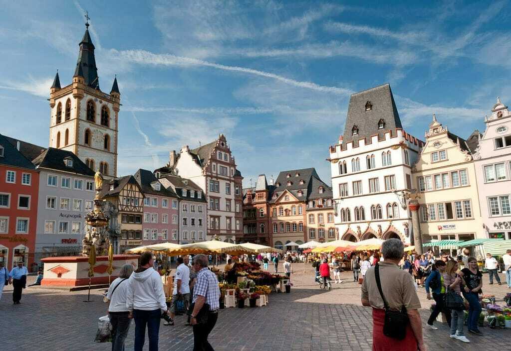 Blick auf den Hauptmarkt Trier