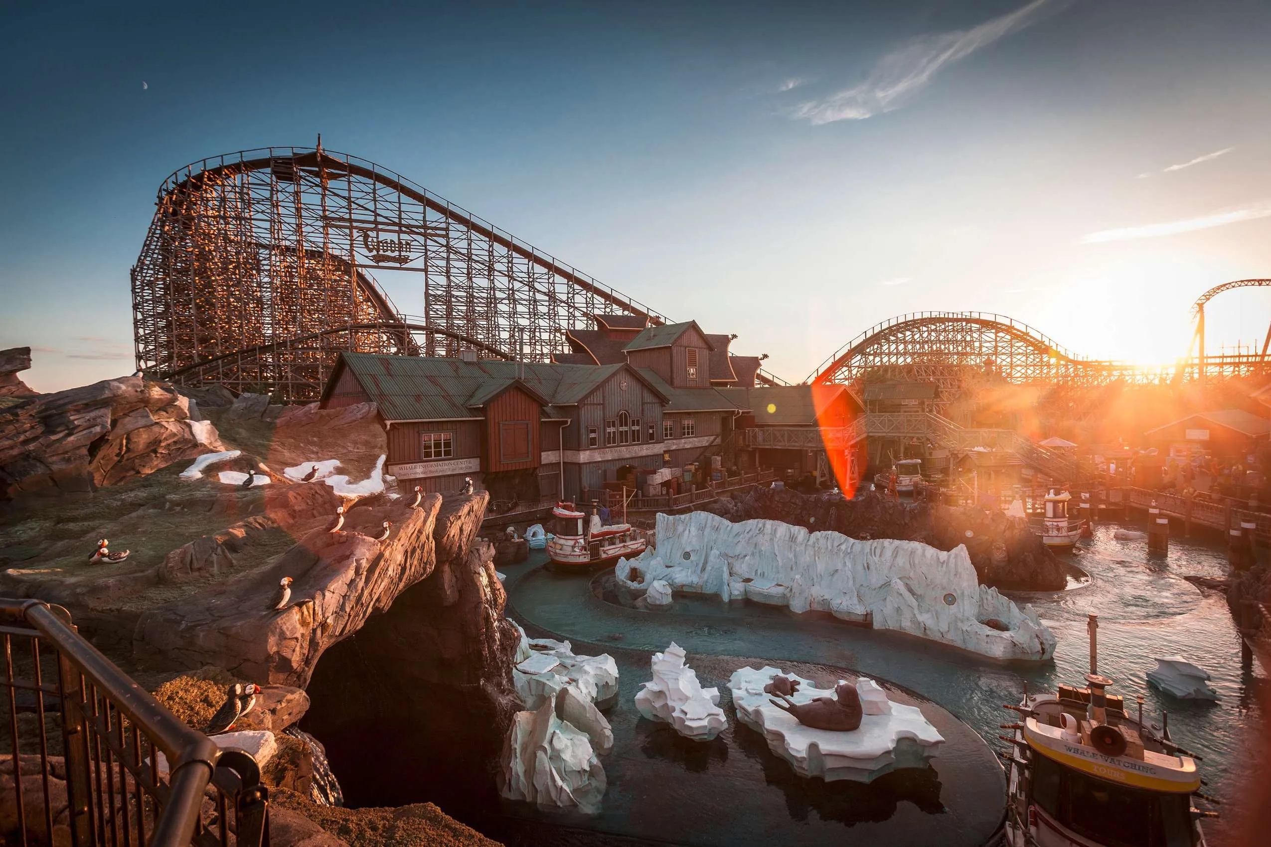 Freizeitpark Europa-Park Island Wodan Achterbahn Holzachterbahn