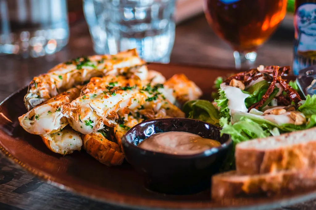 Gesundes Essen auf einem Teller