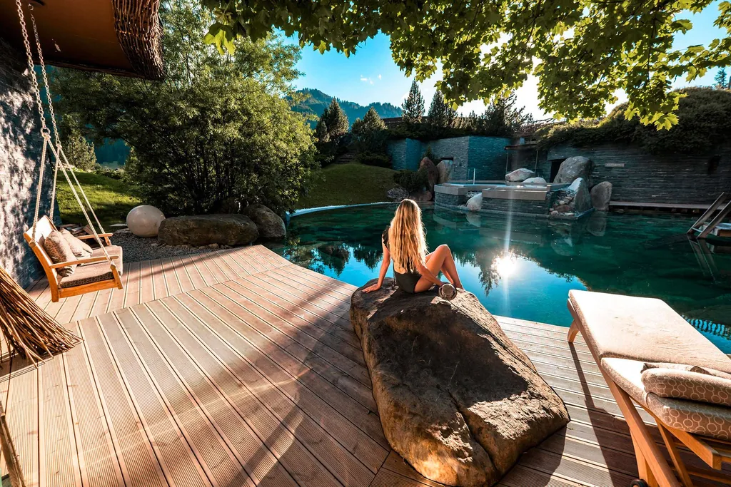 Quellteich mit Liegen