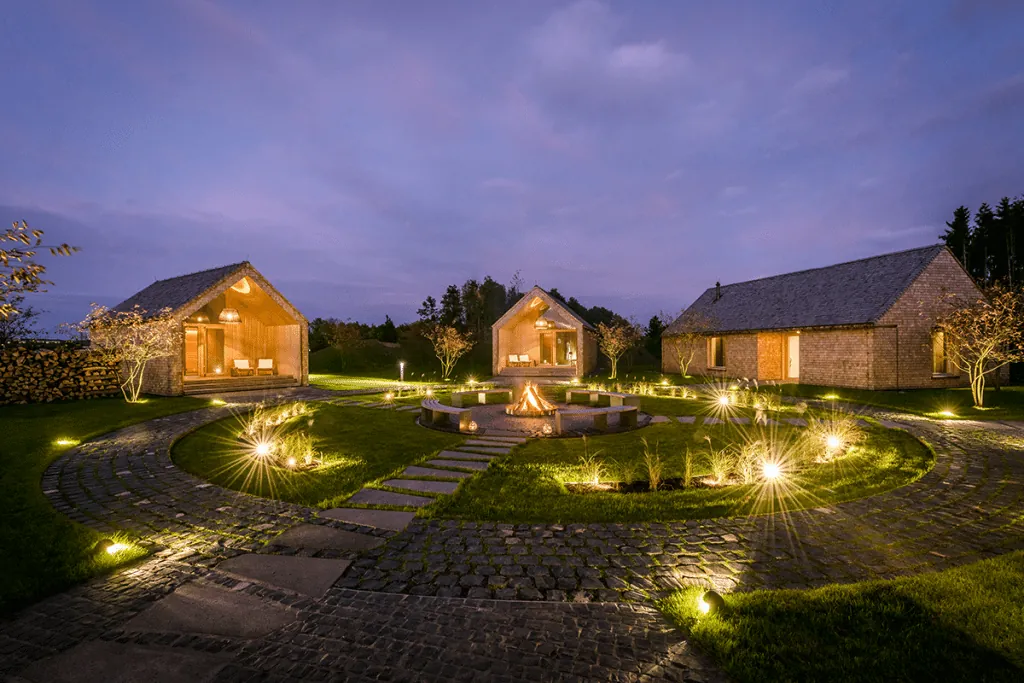 Keltisches Saunadorf im Hotel Seezeitlodge