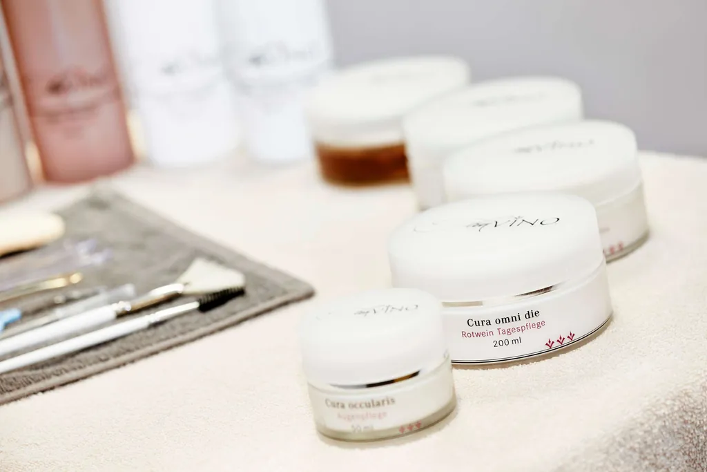 Weinhotels: Kosmetikprodukte mit Wein