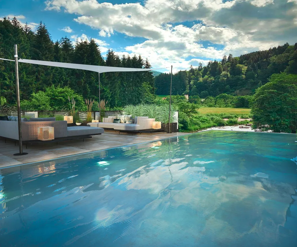 Visualisierung des Rooftop-Pools des Hotel Sackmann.