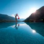 Der Rooftop-Pool Preidlhof im Infinitystil.