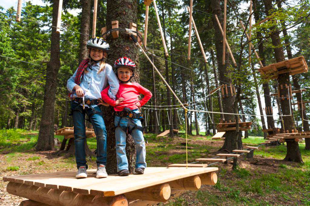 Kinderhotels in Deutschland: Hochseilgarten Feldberger Hof