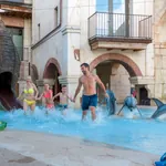 Familienhotels in Deutschland: Wasserspielplatz im Hotel Colosseo