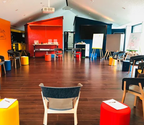 Stuhlkreis in der Workshoparea