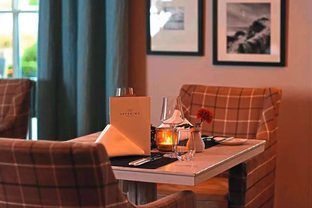 Gedeckter Tisch im Wellnesshotel Severin`s Resort & Spa