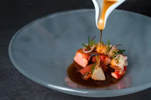 Gericht Bouillabaisse Carabinero Muschel