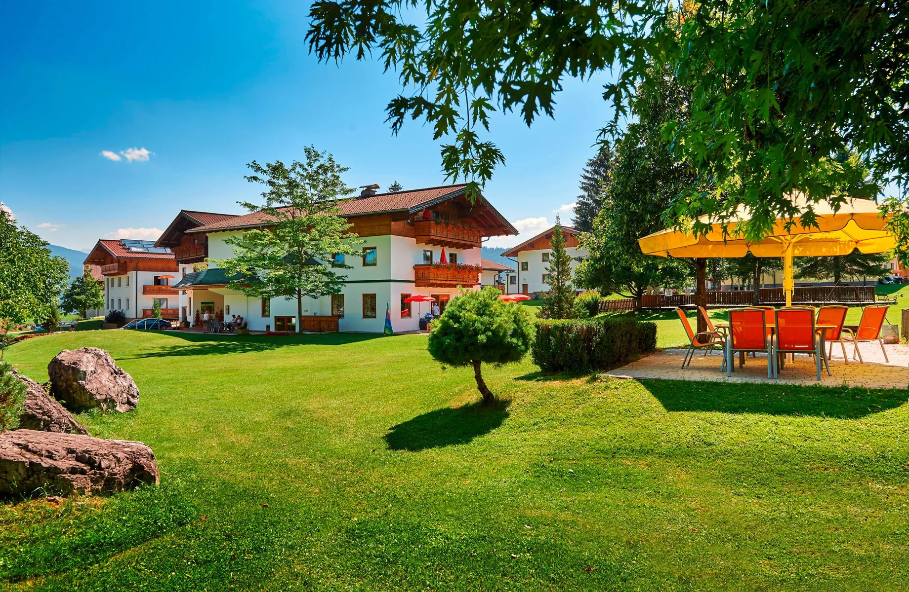 Außenansicht von der Ferienanlage Sonnberg