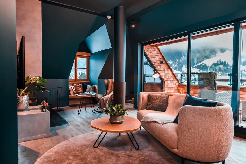 Blick in ein Zimmer des Sport- und Wellnesshotel A-ROSA Kitzbühel