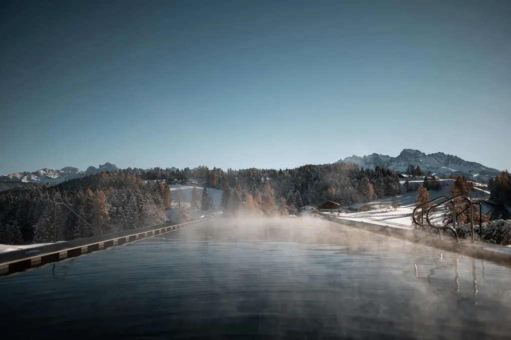 Infinity Pool vom Hotel Pfösl mit Blick in die Natur