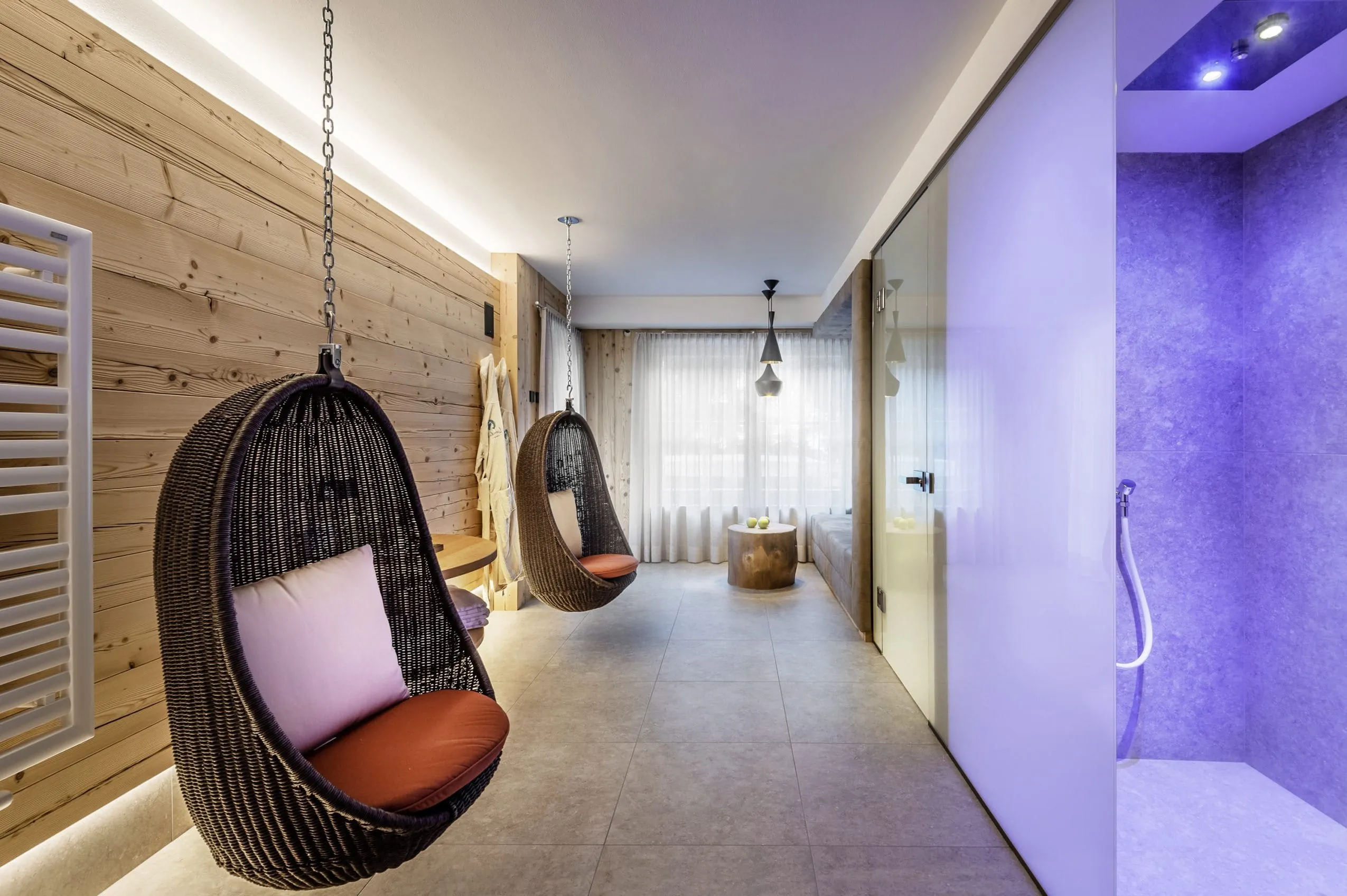 Spa-Bereich im Liondes Chalets in Südtirol