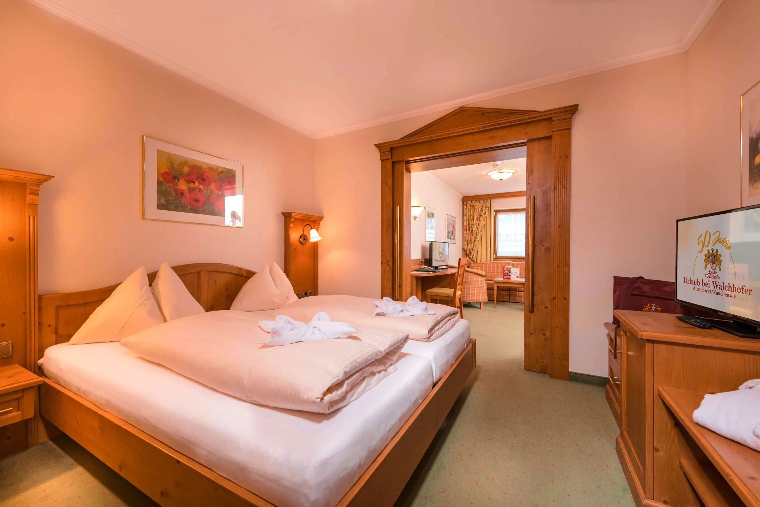 Familienzimmer im Familotel Zauchenseehof mit Verbindungst&uuml;r