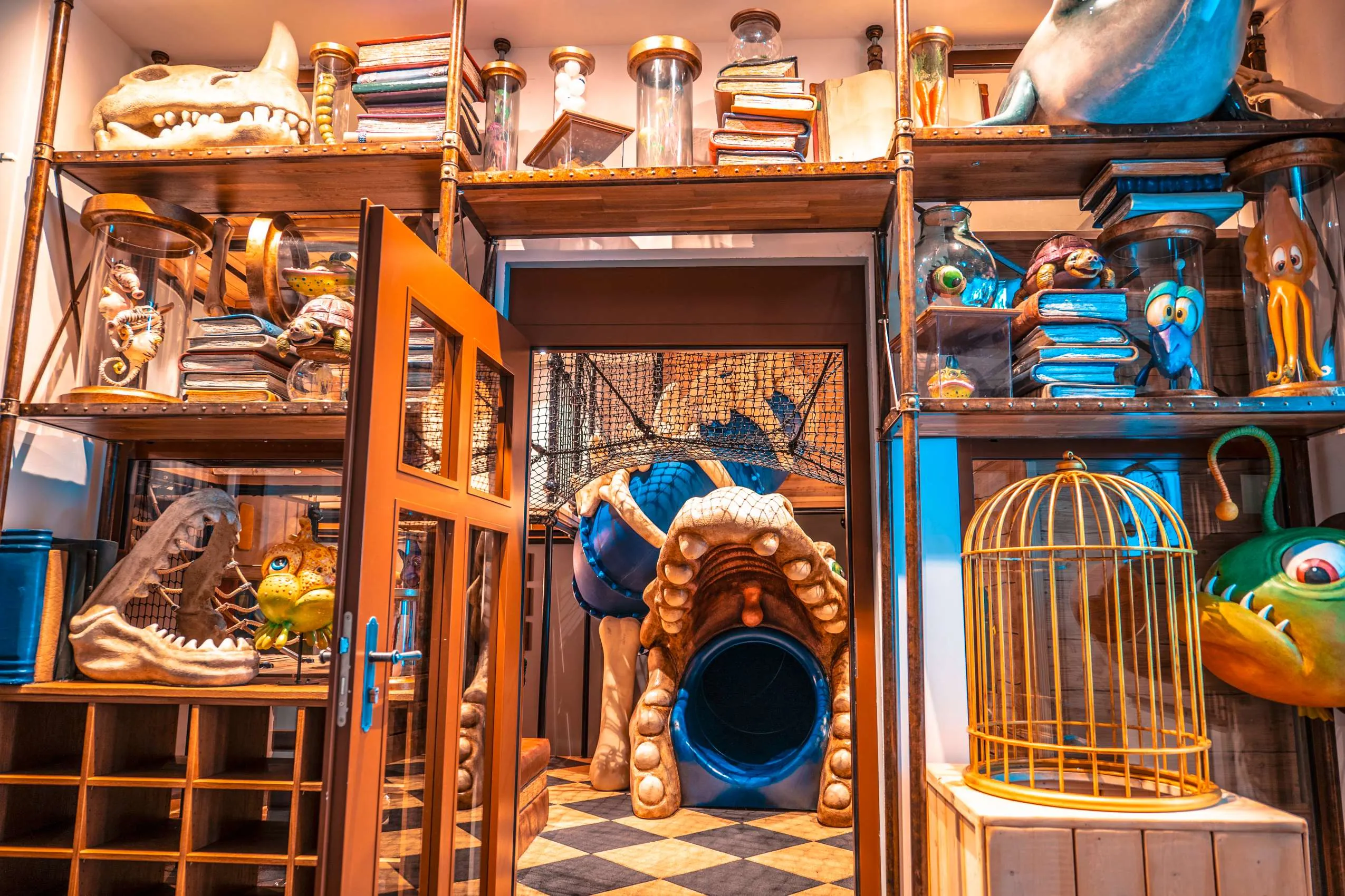 Kreativ gestalteter Spielbereich im Museumshotel Krønasår im Europa-Park in Rust