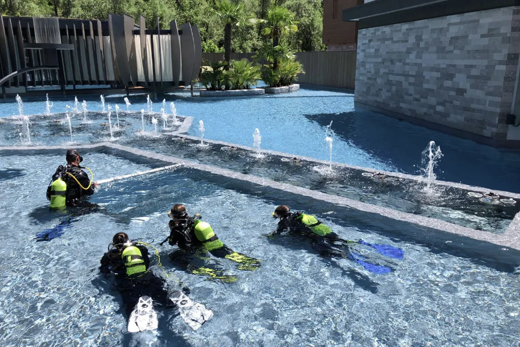 Tauchlehrgang in der Quellenhof See Lodge