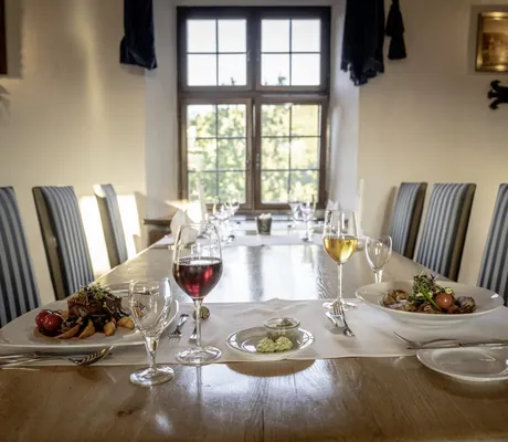 Burgrestaurant im Tagungshotel Burg Rabenstein