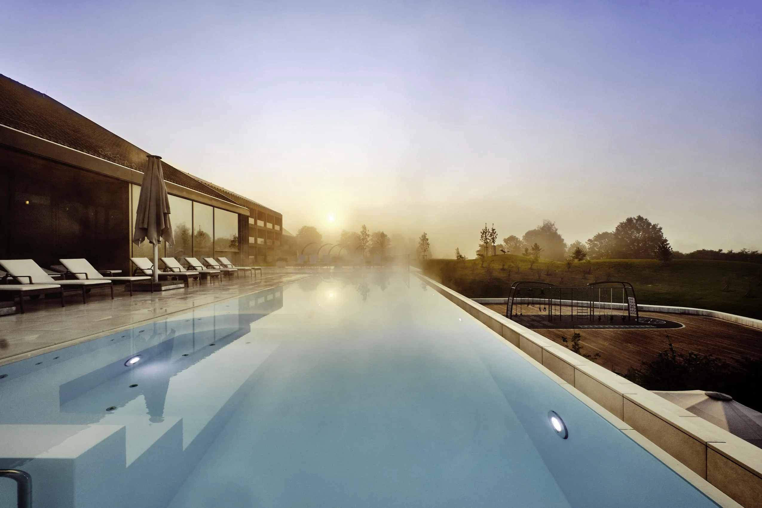 Au&szlig;enpool im Luxus-Wellnesshotel Der &Ouml;schberghof in Deutschland