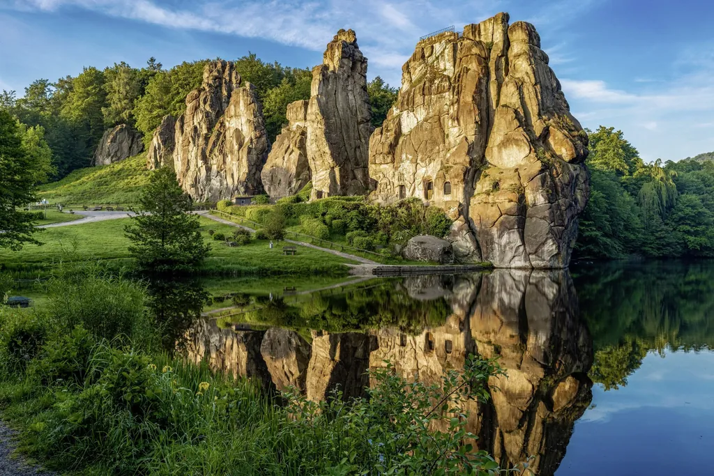 Mystische Externsteine in Horn-Bad Meinberg in Nordrhein-Westfalen