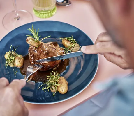 schön angerichtete Speise des Falkensteiner Family Resort Lido