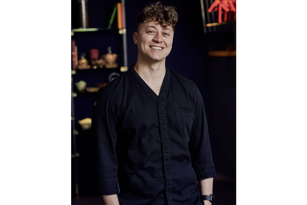 Portr&auml;t von Jo&euml;l Ellenberger K&uuml;chenchef des Restaurant igniv im Hotel Grand Resort Bad Ragaza