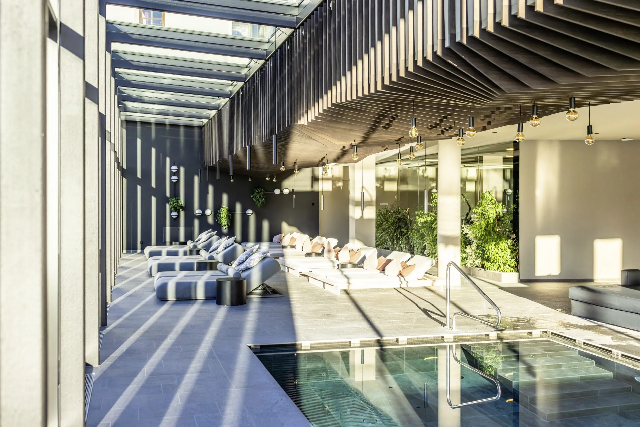 Blick in den Aura Mea-Spa im Hotel Weisses Kreuz