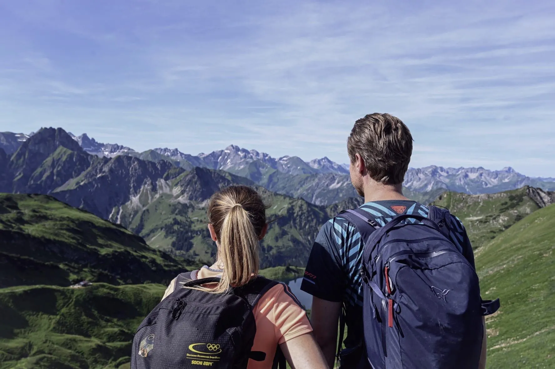 P&auml;rchen beim Wandern in den Allg&auml;uer Bergen